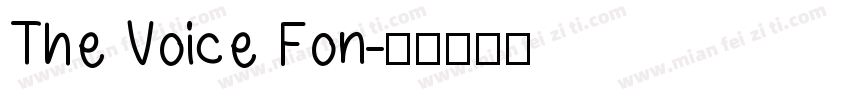 The Voice Fon字体转换